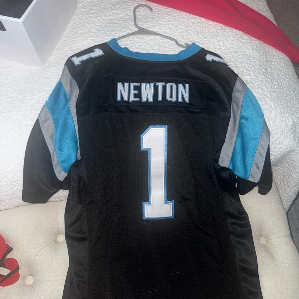 Panthers Black and Blue Football Jersey